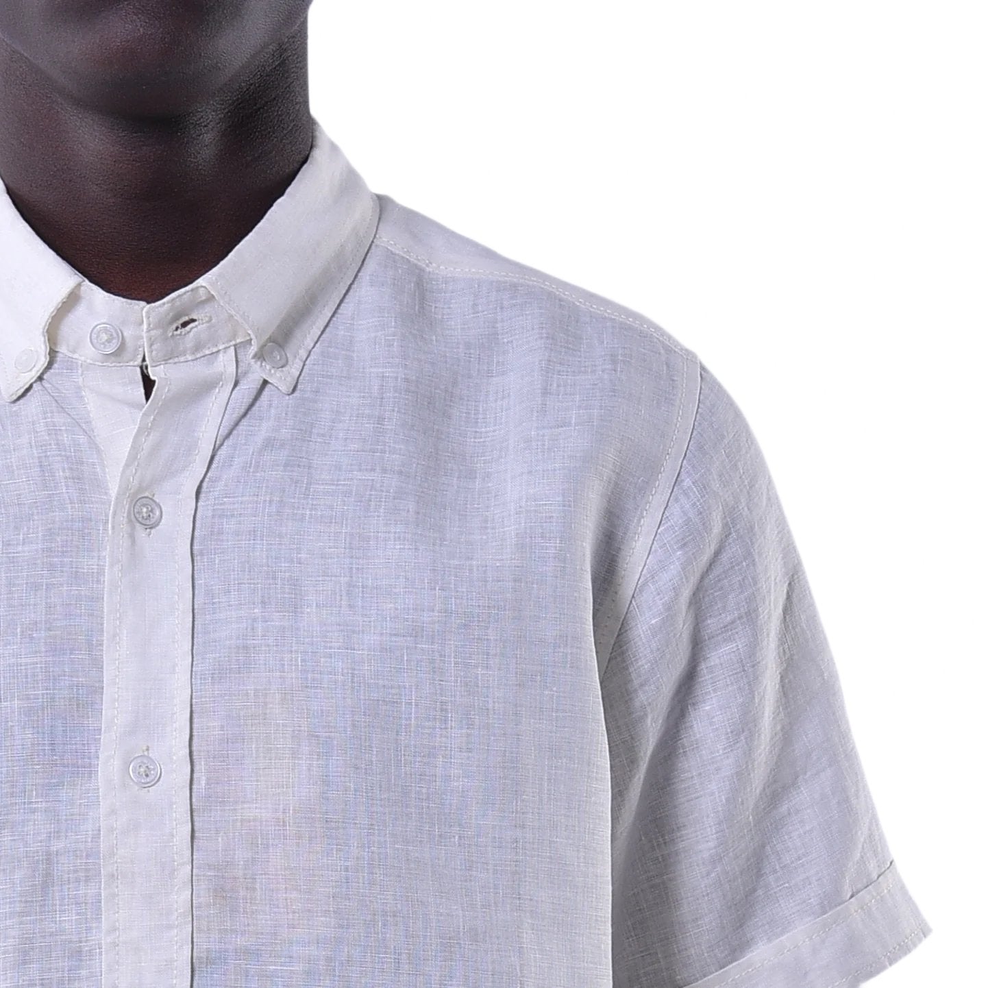 M21SN203-Linen shirt-Short sleeve shirt