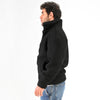 M25GA026-Men's jacket, soft fabric, foulard backl with a zipper
