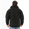 M25GA026-Men's jacket, soft fabric, foulard backl with a zipper