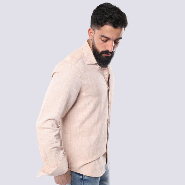 M23SH708-LINEN SHIRT , Long sleeves