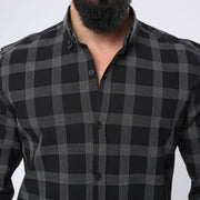 M23SH709- Long Sleeve Jacquard Cotton material shirt,