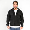 M25GA019-men's jacket made of fur material with a zipper