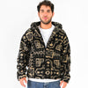 M25GA029-men's jacket made of fur material with a zipper