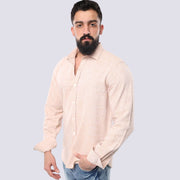 M23SH708-LINEN SHIRT , Long sleeves