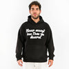 M25TS623-Men's sweatshirt, oversize, Melton material, printed