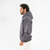 M25TS627-Men's sweatshirt, oversize, Melton material, printed