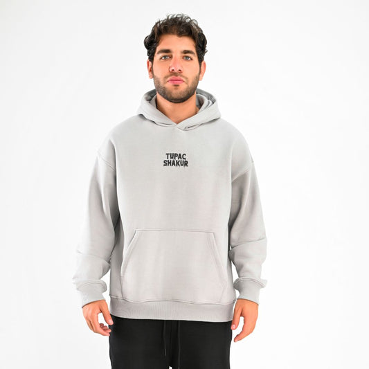 M25TS630-Men's sweatshirt, oversize, Melton material, printed