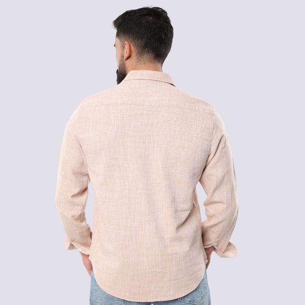 M23SH708-LINEN SHIRT , Long sleeves