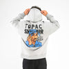 M25TS630-Men's sweatshirt, oversize, Melton material, printed