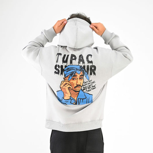 M25TS630-Men's sweatshirt, oversize, Melton material, printed