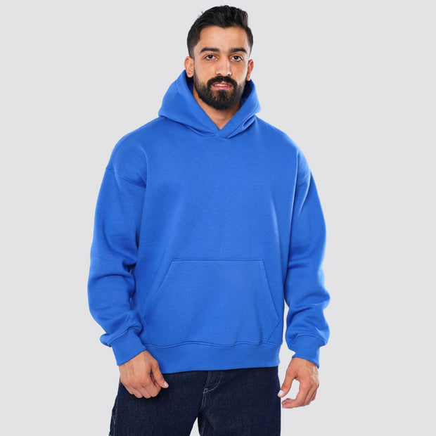 M25TS600-Solid color oversized sweatshirt with hoodie