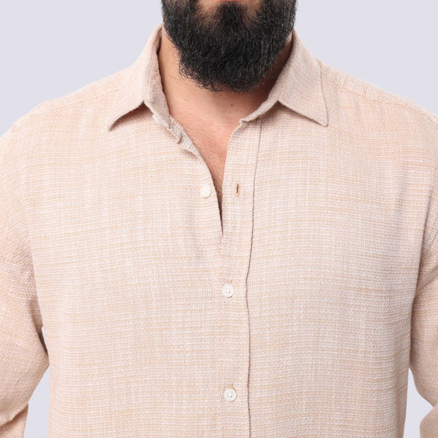 M23SH708-LINEN SHIRT , Long sleeves