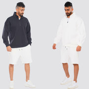 M25TS603-Overseas sweatshirt hoodie and half zipper