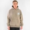 M25TS626-Men's sweatshirt, oversize, Melton material, printed