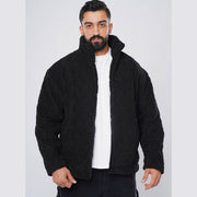 M25GA010-men's jacket made of fur material with a zipper