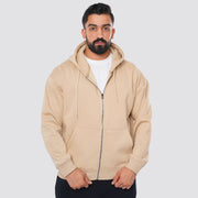 M25TS601-Oversized sweatshirt in solid colors with hoodie and zipper