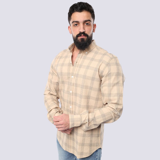 M23SH709 - قميص بكم كاجوال جاكار كاروهات