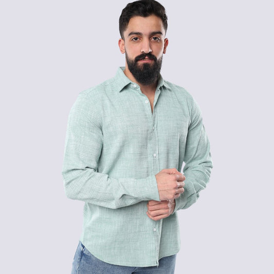 M23SH708 -قميص بكم كاجوال جاكار