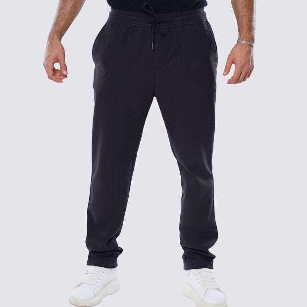 M24NT918-Sporty Sweatpants With drawstring-Milton sponge material