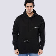 M24TS667-Oversized Men's Sweatshirt with Hood and Print