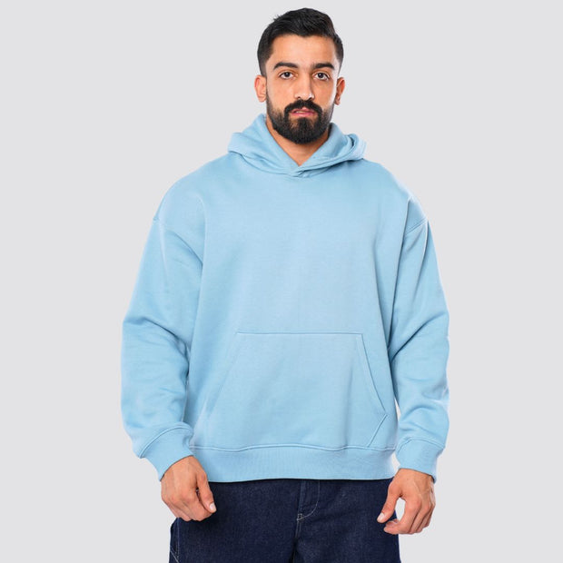 M25TS600-Solid color oversized sweatshirt with hoodie