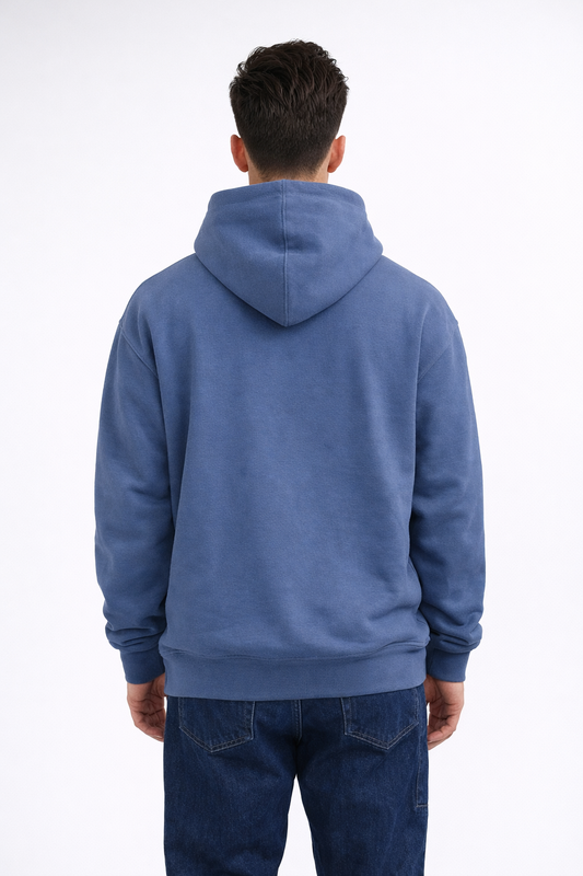 M26TS600-Solid color oversized sweatshirt with hoodie