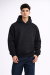 M26TS600-Solid color oversized sweatshirt with hoodie