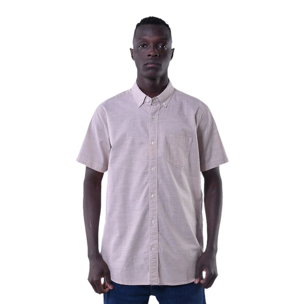 M21SN205-Casual Linen shirt-Short sleeve shirt