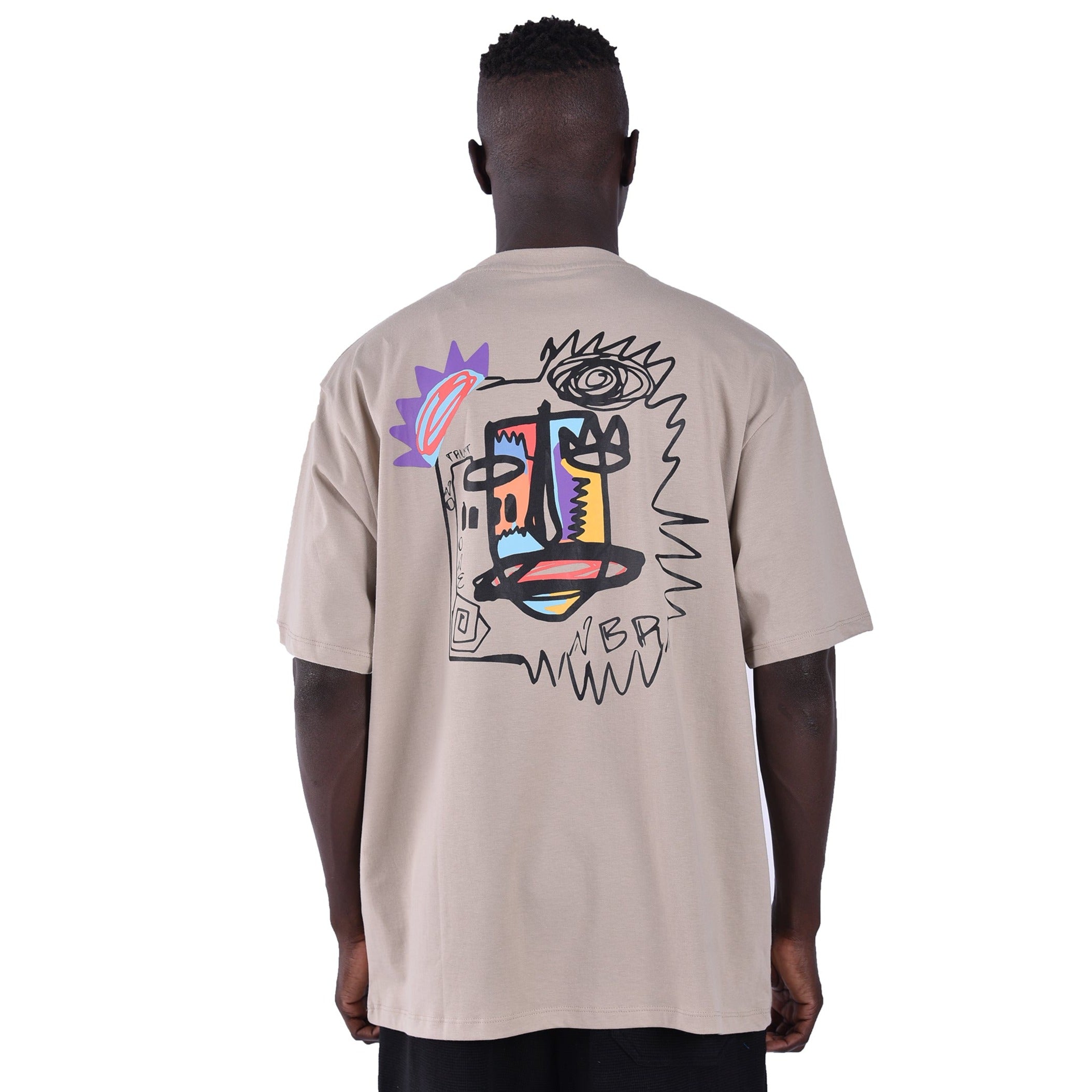 M23TH865-Graphic Oversized T-shirt