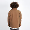 M24GA013-a men's jacket made of fur material with a zipper
