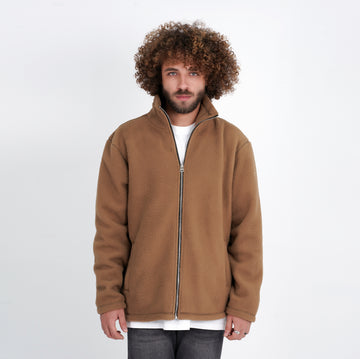 M24GA013-a men's jacket made of fur material with a zipper
