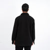 M24GA014- men's jacket made of fur material with black buttons