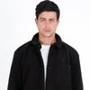 M24GA014- men's jacket made of fur material with black buttons