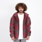 M24GA022-a men's jacket made of fur material with a zipper