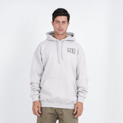 M24TS637-Oversized Men's Sweatshirt with Hood and Print
