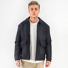 M25GA005-Men's jacket, wool felt material, with side pockets