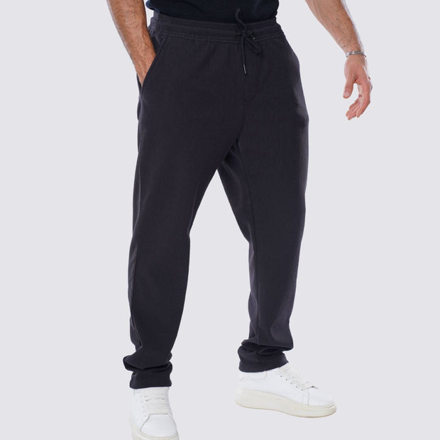 M24NT918-Sporty Sweatpants With drawstring-Milton sponge material