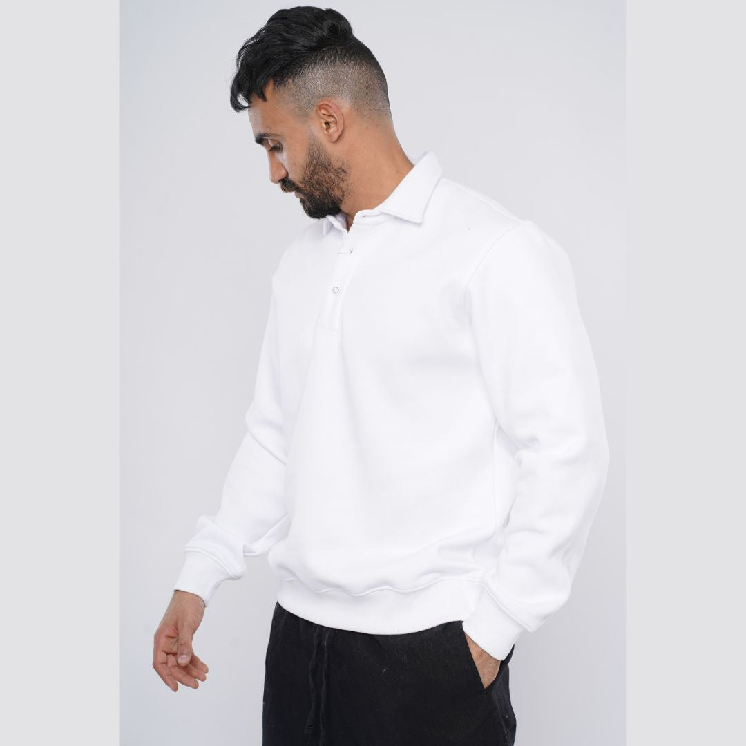 M25TS605-Sweatshirt with collar