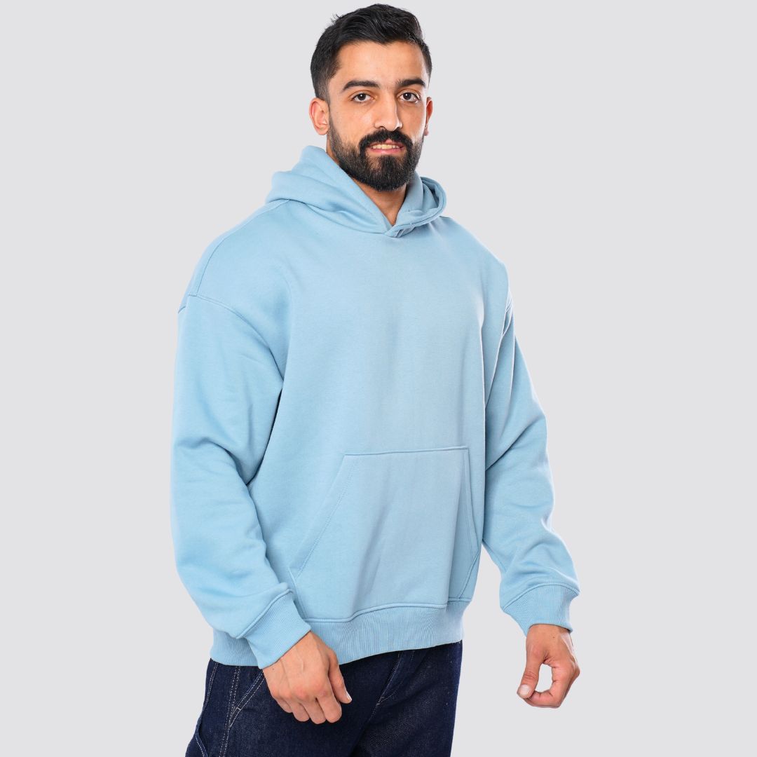 M25TS600-Solid color oversized sweatshirt with hoodie