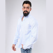 M23SH357-Striped Casual Cotton Shirt ,Jacquard long sleeve