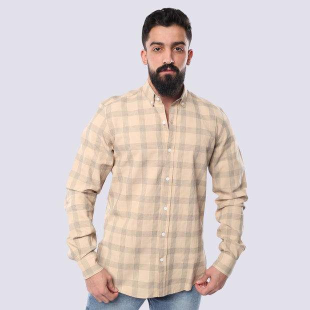 M23SH709- Long Sleeve Jacquard Cotton material shirt,