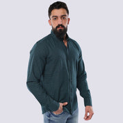 M23SH401-Checks Casual Cotton Shirt