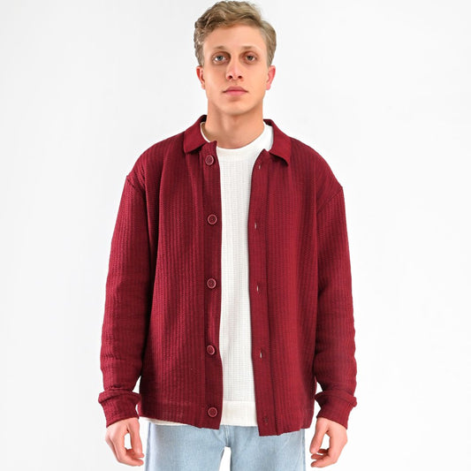 M25TS609- Men's Classic Button-Up Sweater