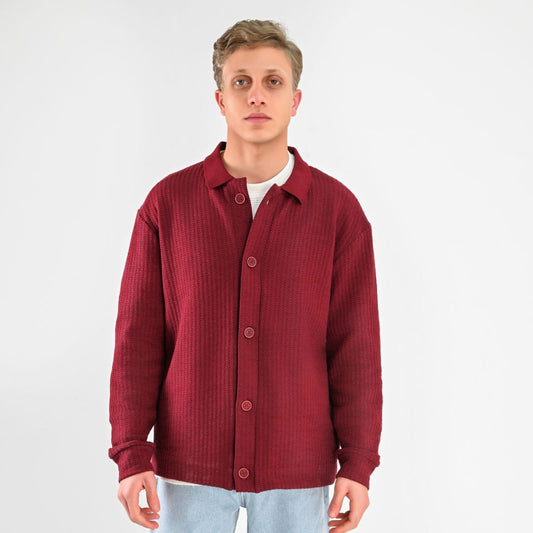 M25TS609- Men's Classic Button-Up Sweater