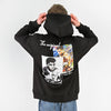 M25TS624-Men's sweatshirt, oversize, Melton material, printed