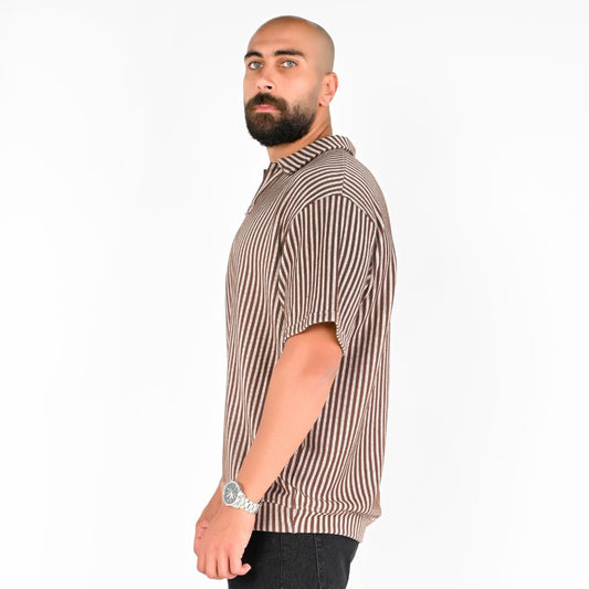 M25TH804- تيشيرت بولو جاكار مقلم