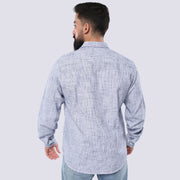 M23SH701-Jacquard Cotton material shirt with a patterned design, long sleeve