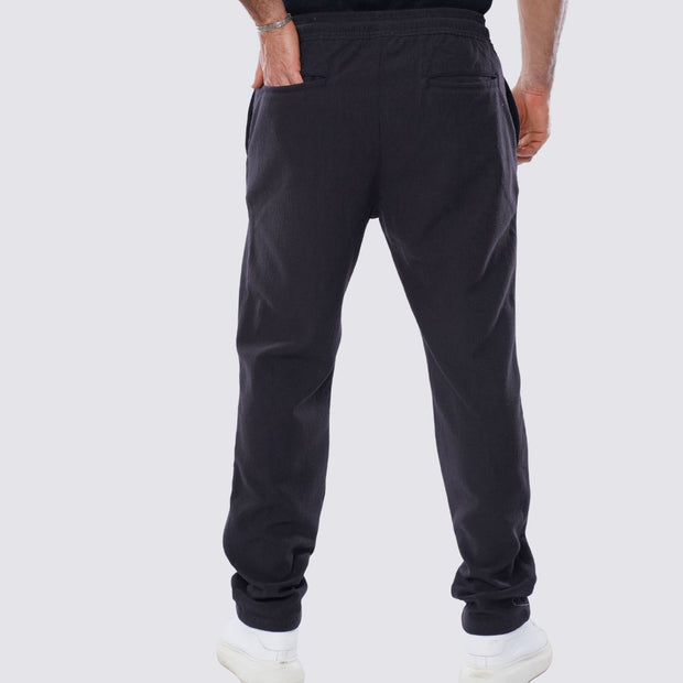 M24NT918-Sporty Sweatpants With drawstring-Milton sponge material