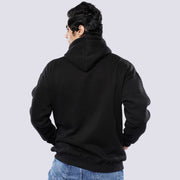 M24TS667-Oversized Men's Sweatshirt with Hood and Print