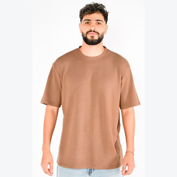 M25TH812 - تيشيرت بيزك نص كم جاكار